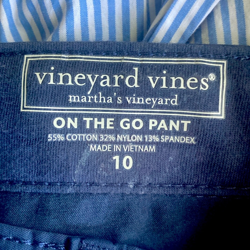 Vineyard Vines Navy Blue Kids On The Go Pant